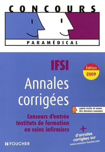 Annales corrigées IFSI: Concours d'entrée Instituts de formation en soins infirmiers 9782216109975