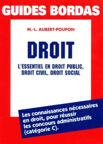 AUBERT/DROIT (Ancienne Edition) 9782040209988