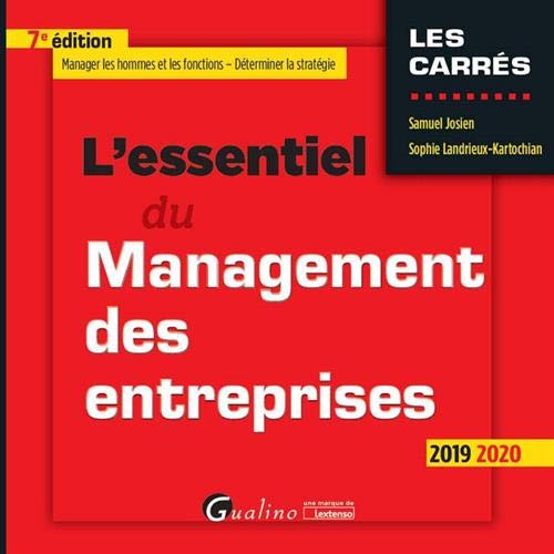 L ESSENTIEL DU MANAGEMENT DES ENTREPRISES - 7EME EDITION 9782297076166