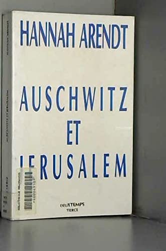 Auschwitz et Jérusalem 9782903144647
