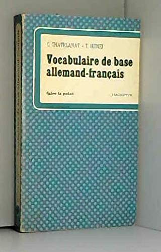 Vocabulaire de base allemand-français 9782010018510