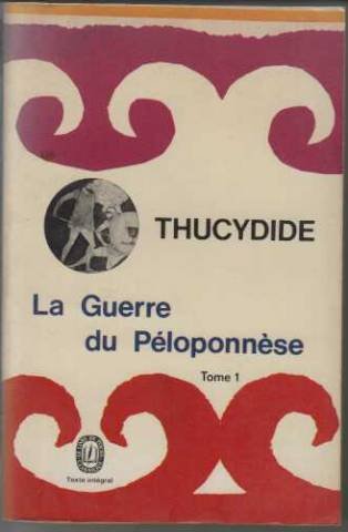 Histoire de la guerre du peloponnese/ tome 1 