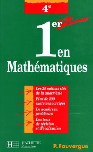 1er en mathématiques, 4e 9782011667908