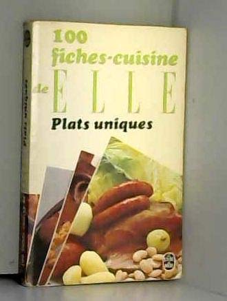 FICHES CUIS.ELLE PLATS UNIQUES 9782253023050