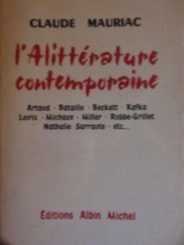 Mauriac claude - L alittérature contemporaine 