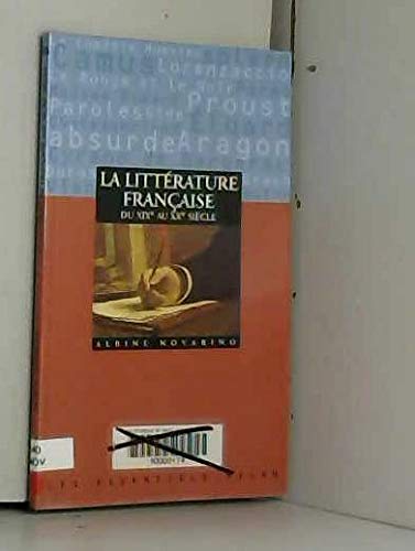 La littérature française du XIXe au XXe siècle 9782841137961