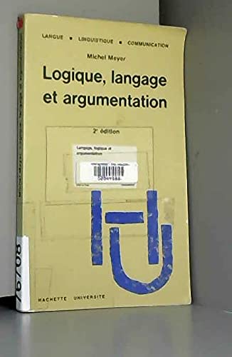 Logique, langage et argumentation 9782010072901