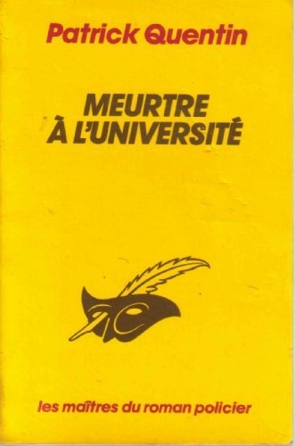 MEURTRE A L'UNIVERSITE 9782702415184