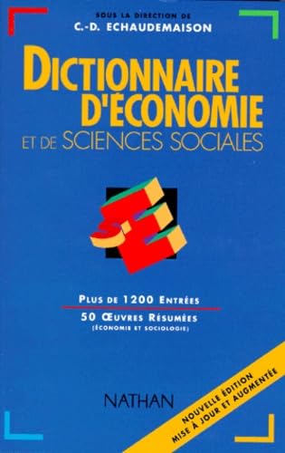 Dictionnaire d'économie et de sciences sociales 9782091810201