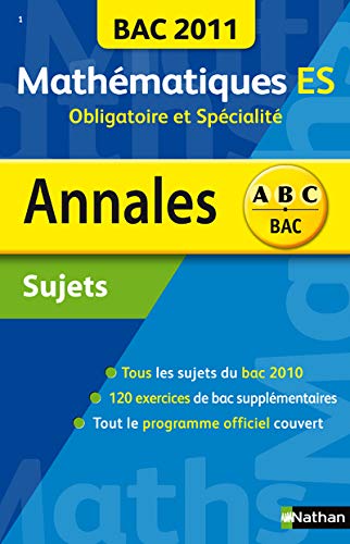 Mathématiques ES obligatoire et spécialité: Sujets 9782091882338