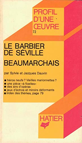 Le Barbier De Seville, Beaumarchais 9782218051128