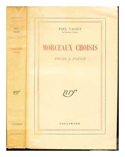 Morceaux choisis valer 073193 9782070264315