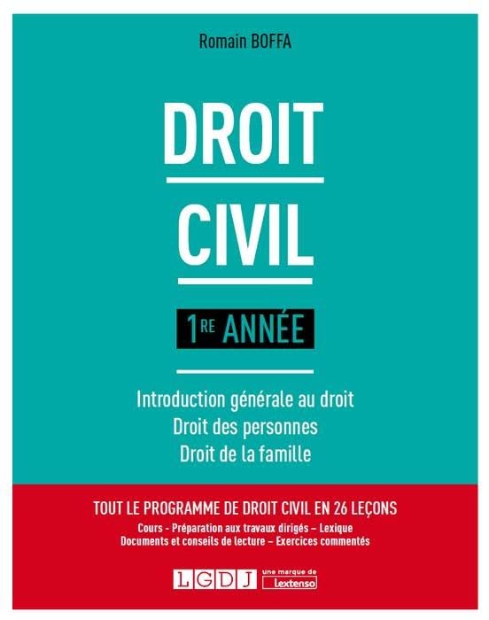 DROIT CIVIL 1RE ANNEE - 1RE EDITION 9782275060583