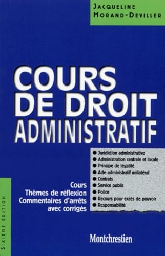 Cours de droit administratif 9782707611468