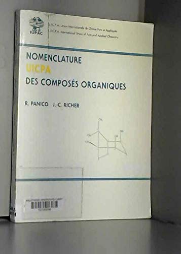 Nomenclature UICPA des composés organiques 9782225844799