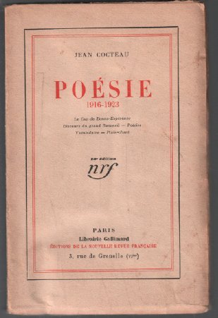Jean Cocteau. Poésie : 1916-1923 
