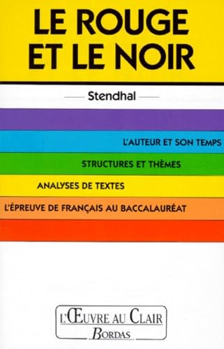 Le Rouge et le Noir, Stendhal 9782040183646