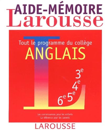 Aide-mémoire anglais, tout le programme du collège 9782038004953