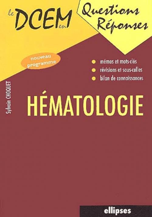 Hématologie 9782729816179