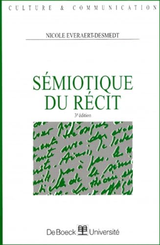La sémiotique du récit 9782804134617