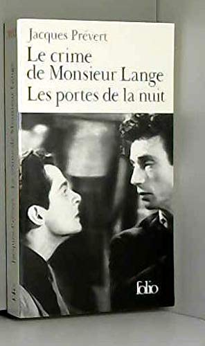 Le Crime de Monsieur Lange, suivi de "Les portes de la nuit" 9782070403905