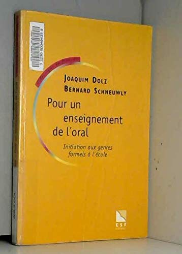 POUR UN ENSEIGNEMENT DE L ORAL 9782710113010