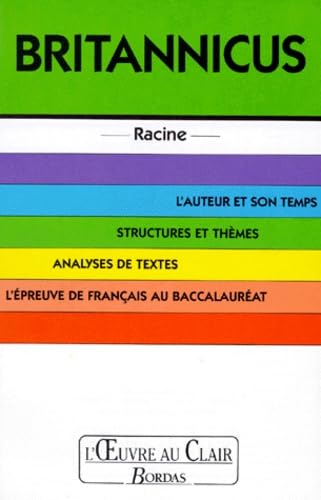 O.CL/RACINE BRITANNICUS (Ancienne Edition) 9782040209308