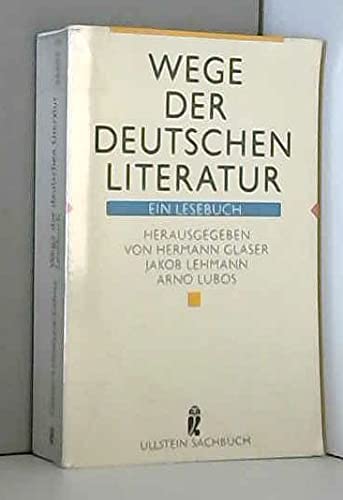 Wege Der Deutschen Literatur Ein Lesebuc 9783548344935