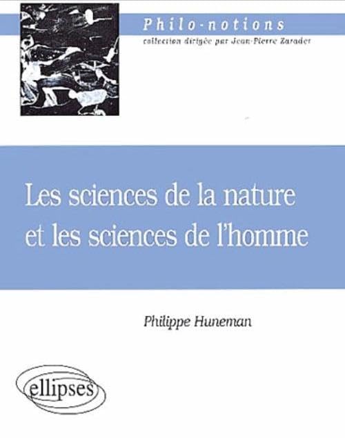 Les sciences de la nature et les sciences de l'homme 9782729807658