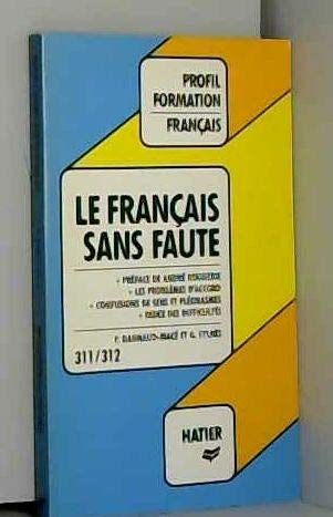 Le Francais Sans Faute 9782218037641