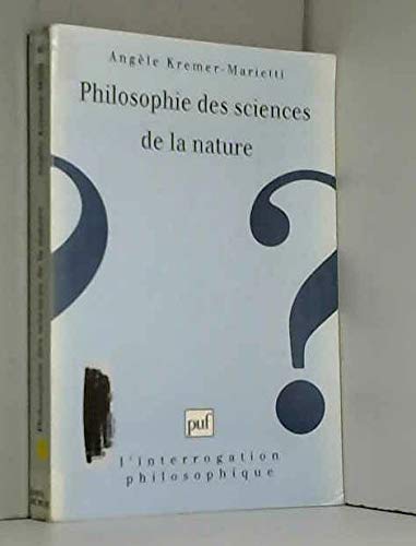 Philosophie des sciences de la nature 9782130502760