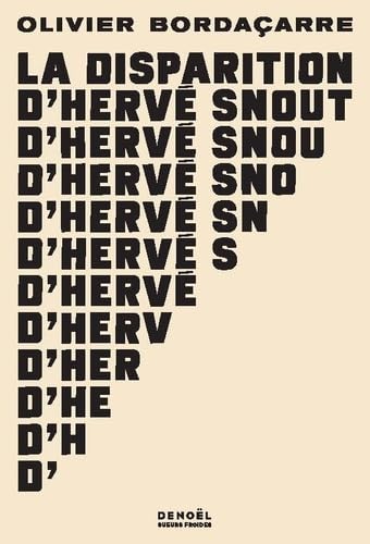 La Disparition d'Hervé Snout 9782207178676