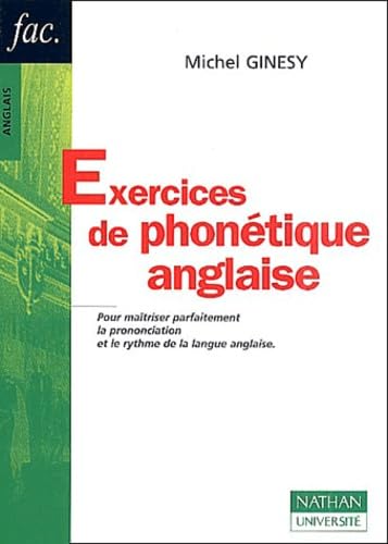 Exercices De Phonetique Anglaise 9782091911588