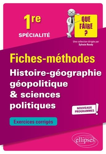 Spécialité Histoire-géographie, géopolitique & sciences politiques - Première - Nouveaux programmes 9782340031180