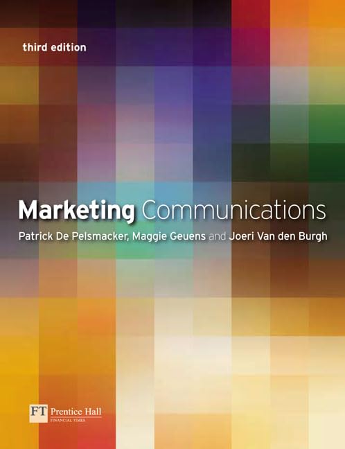 Marketing Communications: A European Perspective 9780273706939