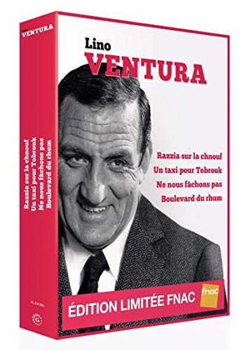 Lino Ventura coofret 4 films : razzia sur la chnouf , un taxi pour tobrouk , ne nous fachons pas , boulevard du rhum 3607483189863