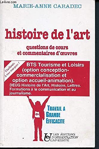 Histoire de l'art: Questions de cours et commentaires d'oeuvres 9782708114456