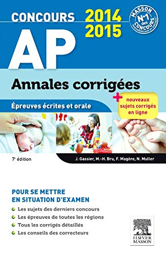 Concours AP Annales corrigées: Épreuves écrites et orale 9782294742330