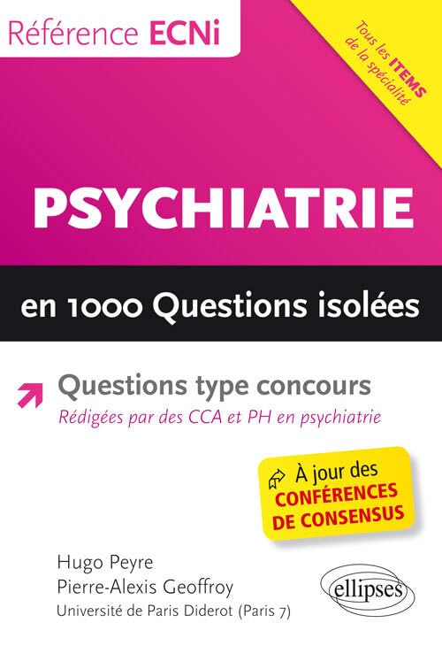 Psychiatrie en 1000 questions isolées 9782340021419