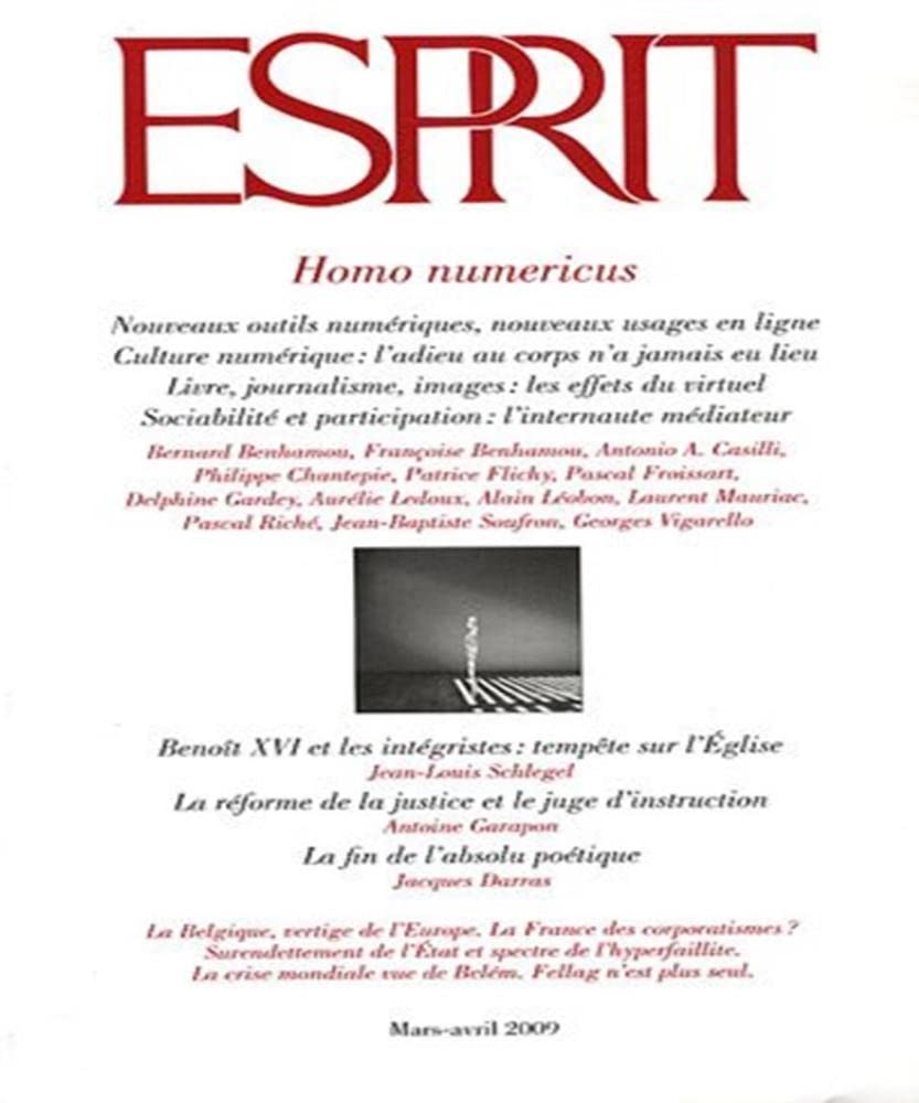 Esprit, N° 353, Mars-avril 2 : Homo numericus 9782909210759