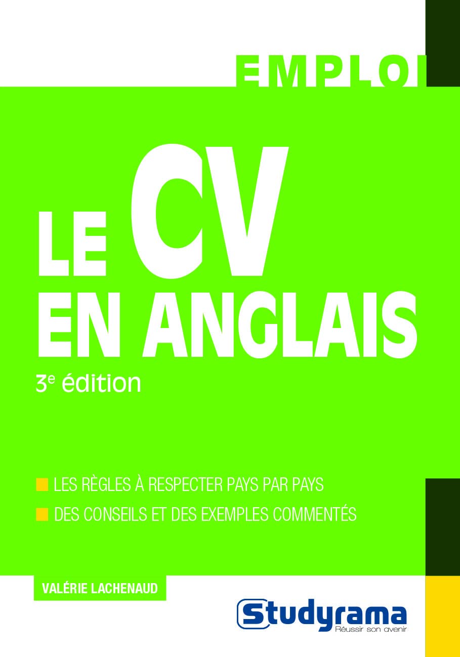 Le CV en anglais: Les règles à respecter pays par pays 9782759035168