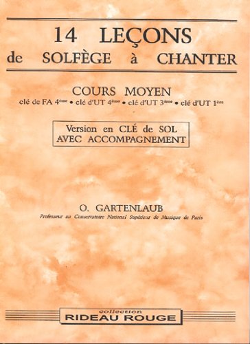 14 lecons solfege a chanter : cours moyen 9790231102390