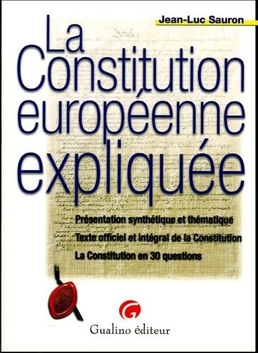 la constitution européenne expliquée 9782842008093