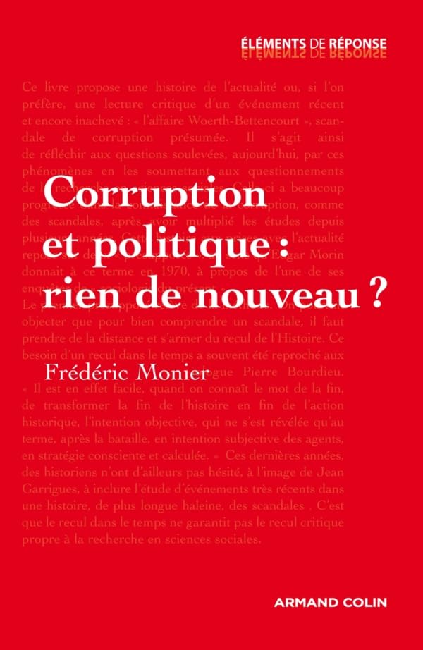 Corruption et politique : rien de nouveau ? 9782200248604
