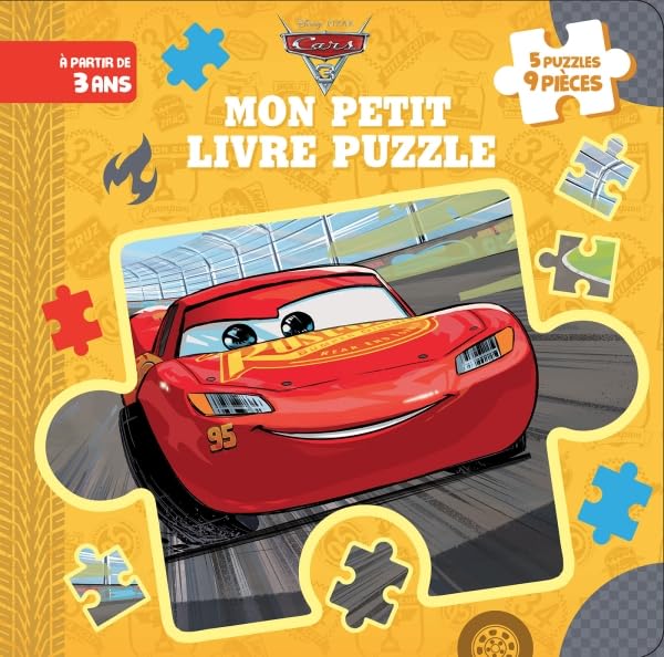 CARS 3 - Mon Petit Livre Puzzle - 5 Puzzles 9 Pièces - Disney Pixar 9782017022145