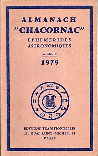 ALMANACH CHACORNAC 1979. EPHEMERIDES ASTRONOMIQUES 