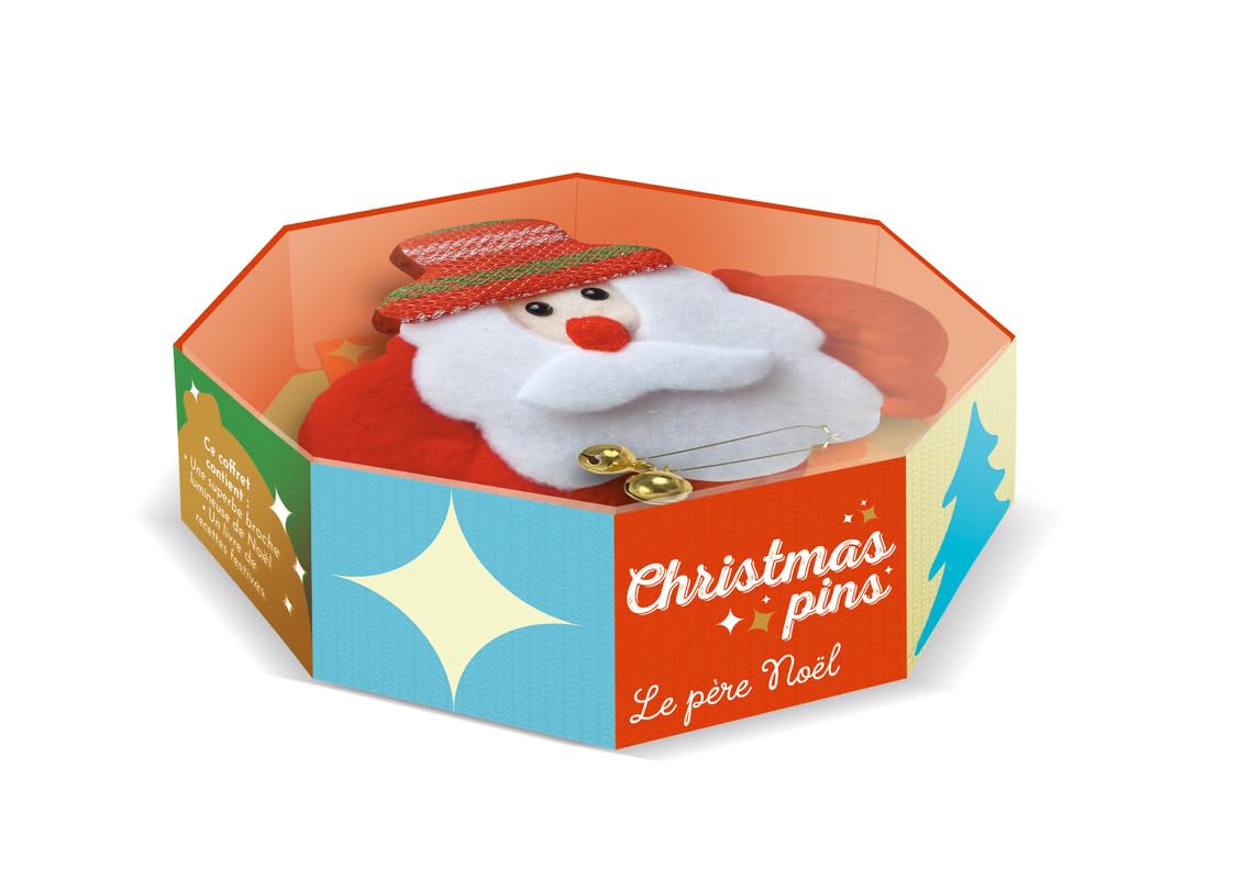 Coffret Christmas Pins / le père Noël: pull de Noël - clignote - broche - cadeau - père Noël - décoration 9782412103753