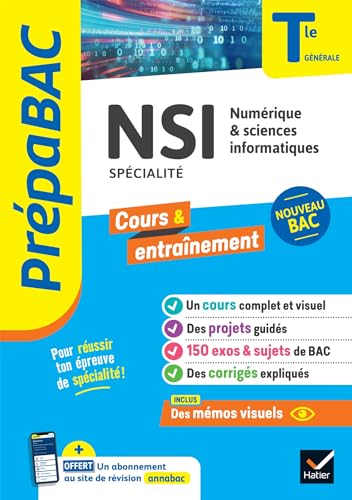 Prépabac - NSI Tle générale (spécialité) - Bac 2027: cours, méthodes & sujets corrigés (programme de Terminale) 9782401094925