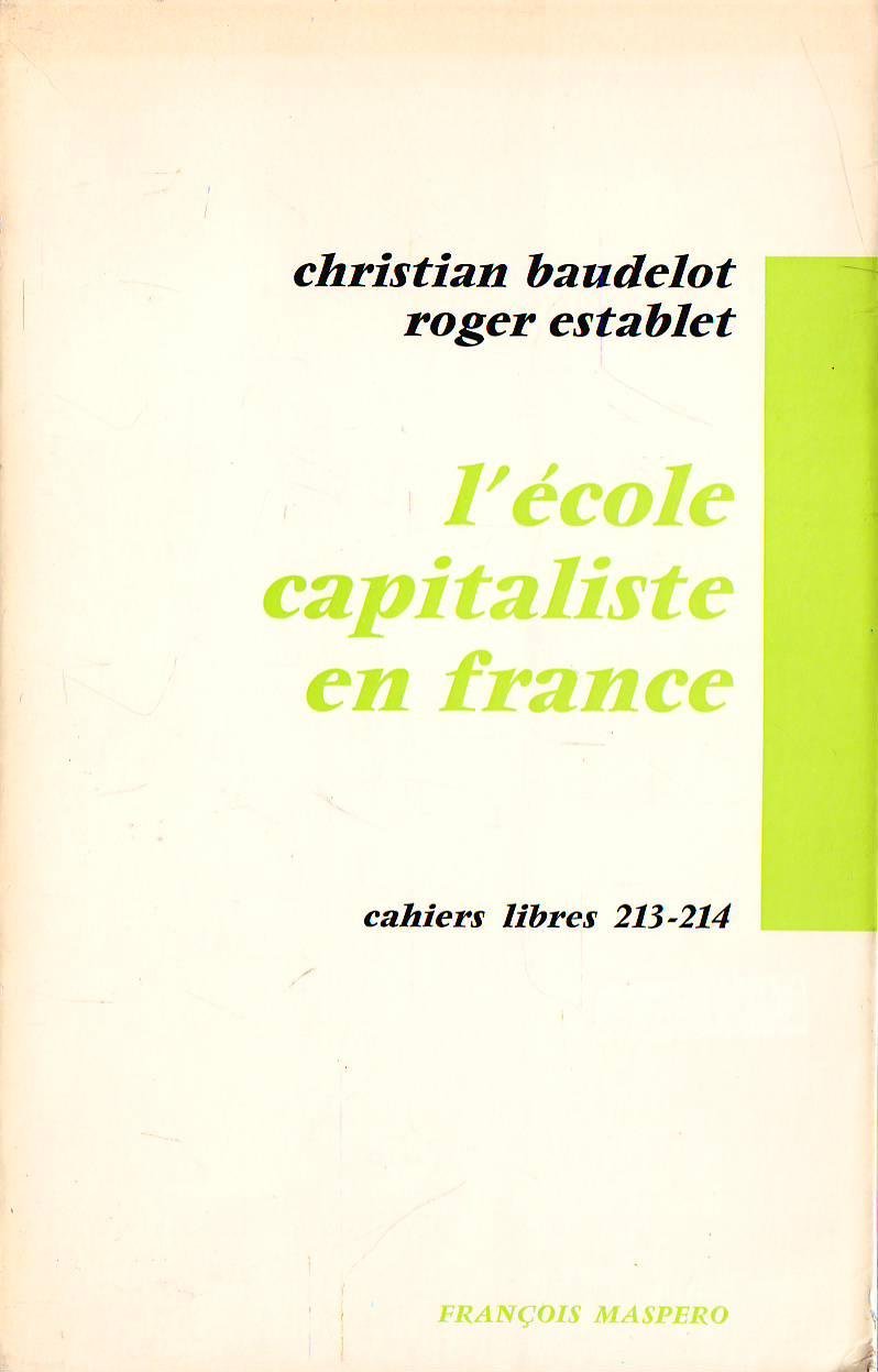 Ecole et capital en France 9782707104526