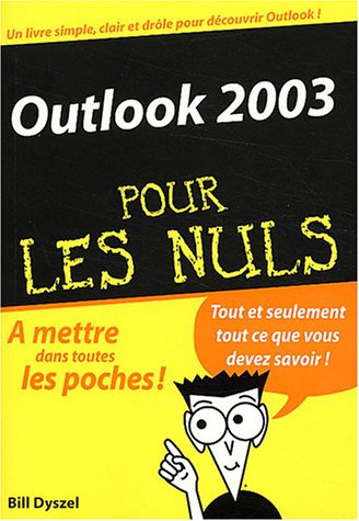 Outlook 2003 poche pour les Nuls 9782844275943